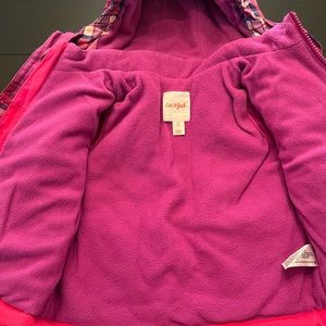 Toddler Girl plaid Winter Jacket